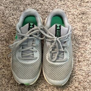 Under Armour Gray and Green Athletic Shoes